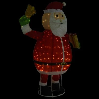 VidaXL Decorative Christmas Santa Claus Figure LED Luxury Fabric 180 Cm 3 VidaXL Decorative Christmas Santa Claus Figure LED Luxury Fabric 180 Cm