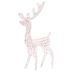 VidaXL Acrylic Reindeer Christmas Decoration 140 LEDs 120cm Colourful -Deals Vidaxl Store image 2 329781