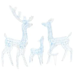VidaXL Acrylic Reindeer Family Christmas Decoration 300 LED Blue -Deals Vidaxl Store image 2 329794