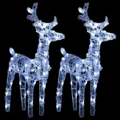 VidaXL Christmas Reindeers 2 Pcs Warm White 80 LEDs Acrylic 19 VidaXL Christmas Reindeers 2 Pcs Warm White 80 LEDs Acrylic -Deals Vidaxl Store image 2 342679 1