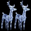 VidaXL Christmas Reindeers 2 Pcs Cold White 80 LEDs Acrylic -Deals Vidaxl Store image 2 342679 2