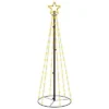 VidaXL Christmas Cone Tree Warm White 108 LEDs 70x180 Cm 2 VidaXL Christmas Cone Tree Warm White 108 LEDs 70x180 Cm -Deals Vidaxl Store image 2 343486