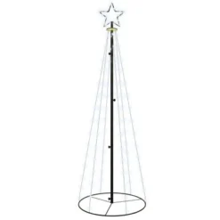 VidaXL Christmas Cone Tree Warm White 108 LEDs 70x180 Cm -Deals Vidaxl Store image 2 343487