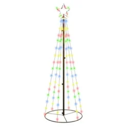 VidaXL Christmas Cone Tree Warm White 108 LEDs 70x180 Cm -Deals Vidaxl Store image 2 343489