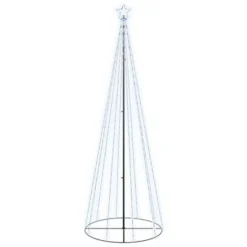 VidaXL Christmas Cone Tree Blue 310 LEDs 100x300 Cm -Deals Vidaxl Store image 2 343491