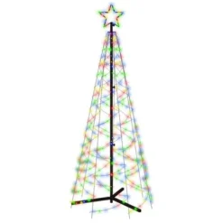 VidaXL Christmas Cone Tree Blue 200 LEDs 70x180 Cm -Deals Vidaxl Store image 2 343504 3