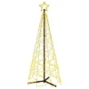 VidaXL Christmas Cone Tree Warm White 200 LEDs 70x180 Cm