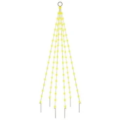 VidaXL Christmas Tree On Flagpole Warm White 108 LEDs 180 Cm