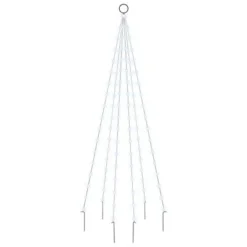 VidaXL Christmas Tree On Flagpole Warm White 108 LEDs 180 Cm -Deals Vidaxl Store image 2 343519 1