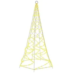 VidaXL Christmas Tree On Flagpole Warm White 200 LEDs 180 Cm