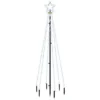 VidaXL Christmas Tree With Spike Cold White 108 LEDs 180 Cm 1 VidaXL Christmas Tree With Spike Cold White 108 LEDs 180 Cm -Deals Vidaxl Store image 2 343551 2