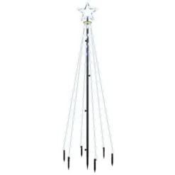 VidaXL Christmas Tree With Spike Blue 108 LEDs 180 Cm -Deals Vidaxl Store image 2 343551 3