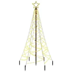 VidaXL Christmas Tree With Spike Colourful 200 LEDs 180 Cm -Deals Vidaxl Store image 2 343566 1