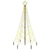 VidaXL Christmas Tree With Spike Warm White 200 LEDs 180 Cm