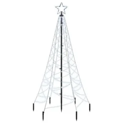 VidaXL Christmas Tree With Spike Cold White 200 LEDs 180 Cm