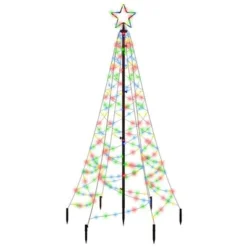 VidaXL Christmas Tree With Spike Cold White 200 LEDs 180 Cm -Deals Vidaxl Store image 2 343568 2