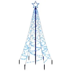 VidaXL Christmas Tree With Spike Cold White 200 LEDs 180 Cm -Deals Vidaxl Store image 2 343569 2