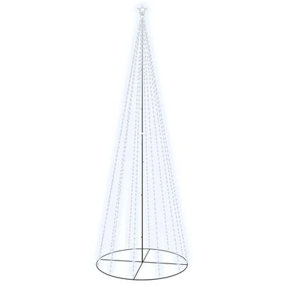 VidaXL Christmas Cone Tree Warm White 732 LEDs 160x500 Cm 12 VidaXL Christmas Cone Tree Warm White 732 LEDs 160x500 Cm - Image 10