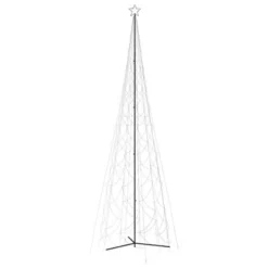 VidaXL Christmas Cone Tree Warm White 3000 LEDs 230x800 Cm