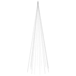 VidaXL Christmas Tree On Flagpole Warm White 732 LEDs 500 Cm
