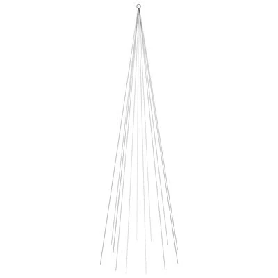 VidaXL Christmas Tree On Flagpole Warm White 732 LEDs 500 Cm 3 VidaXL Christmas Tree On Flagpole Warm White 732 LEDs 500 Cm