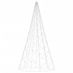 VidaXL Christmas Tree On Flagpole Warm White 500 LEDs 300 Cm