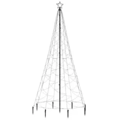 VidaXL Christmas Tree With Spike Cold White 1400 LEDs 500 Cm 17 VidaXL Christmas Tree With Spike Cold White 1400 LEDs 500 Cm -Deals Vidaxl Store image 2 343751