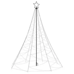 VidaXL Christmas Tree With Spike Cold White 1400 LEDs 500 Cm
