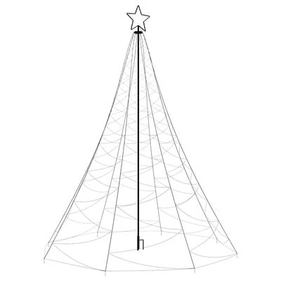 VidaXL Christmas Tree With Spike Cold White 1400 LEDs 500 Cm 9 VidaXL Christmas Tree With Spike Cold White 1400 LEDs 500 Cm - Image 7