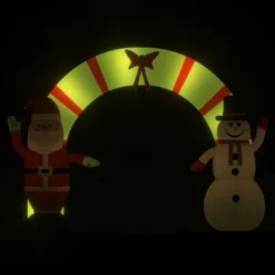 VidaXL Christmas Inflatable Santa & Snowman Arch Gate LED 270 Cm