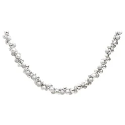 VidaXL Christmas Balls Garland Silver 175 Cm Polystyrene