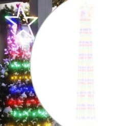 VidaXL Christmas Tree Light 320 LEDs Warm White 375 Cm -Deals Vidaxl Store image 2 356926