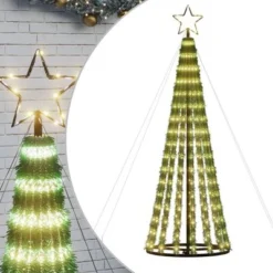 VidaXL Christmas Tree Light Cone 275 LEDs Warm White 180 Cm