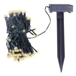 VidaXL LED Solar String Lights Warm White Christmas Decoration