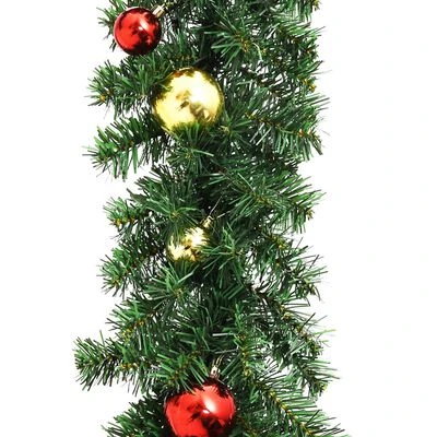 VidaXL Christmas Garland Decorated With Baubles 5 M 5 VidaXL Christmas Garland Decorated With Baubles 5 M - Image 3