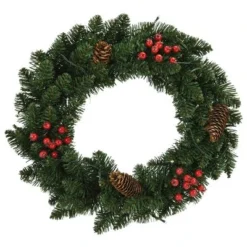 VidaXL Christmas Wreaths 2 Pcs With Decoration Green 45 Cm -Deals Vidaxl Store image 3 284330