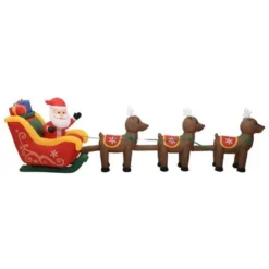 VidaXL Christmas Inflatable Santa And Reindeer Decoration LED 490 Cm -Deals Vidaxl Store image 3 288849