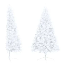 VidaXL Artificial Half Pre-lit Christmas Tree With Stand White 120 Cm PVC 15 VidaXL Artificial Half Pre-lit Christmas Tree With Stand White 120 Cm PVC -Deals Vidaxl Store image 3 3077396