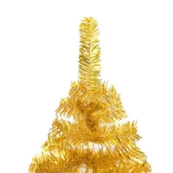 VidaXL Artificial Pre-lit Christmas Tree With Ball Set Gold 210 Cm PET 24 VidaXL Artificial Pre-lit Christmas Tree With Ball Set Gold 210 Cm PET -Deals Vidaxl Store image 3 3077520