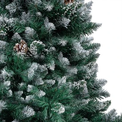 VidaXL Artificial Pre-lit Christmas Tree With Ball Set&Pinecones 210 Cm 5 VidaXL Artificial Pre-lit Christmas Tree With Ball Set&Pinecones 210 Cm - Image 3