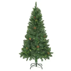 VidaXL Artificial Pre-lit Christmas Tree With Pine Cones Green 150 Cm -Deals Vidaxl Store image 3 3077743