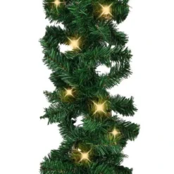 VidaXL Christmas Garland With LED Lights Green 10 M PVC -Deals Vidaxl Store image 3 321491