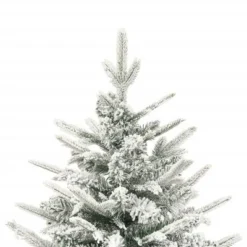 VidaXL Artificial Christmas Tree With Flocked Snow Green 120 Cm PVC&PE -Deals Vidaxl Store image 3 328492