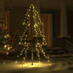 VidaXL Christmas Cone Tree 160 LEDs Indoor And Outdoor 78x120 Cm -Deals Vidaxl Store image 3 328561