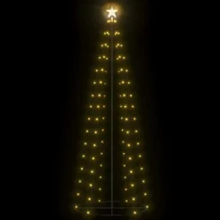 VidaXL Christmas Cone Tree 100 Warm White LEDs Decoration 70x180 Cm -Deals Vidaxl Store image 3 328697