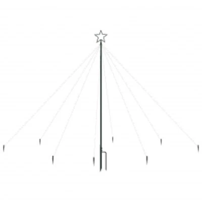 VidaXL LED Christmas Waterfall Tree Lights Indoor Outdoor 400 LEDs 2.5 M 5 VidaXL LED Christmas Waterfall Tree Lights Indoor Outdoor 400 LEDs 2.5 M - Image 3