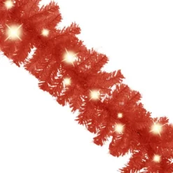 VidaXL Christmas Garland With LED Lights 5 M Red -Deals Vidaxl Store image 3 329195