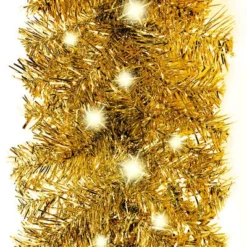 VidaXL Christmas Garland With LED Lights 5 M Gold 17 VidaXL Christmas Garland With LED Lights 5 M Gold -Deals Vidaxl Store image 3 329201