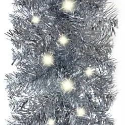 VidaXL Christmas Garland With LED Lights 10 M Silver 17 VidaXL Christmas Garland With LED Lights 10 M Silver -Deals Vidaxl Store image 3 329205
