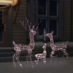 VidaXL Acrylic Reindeer Family Christmas Decoration 300 LED Warm White -Deals Vidaxl Store image 3 329793